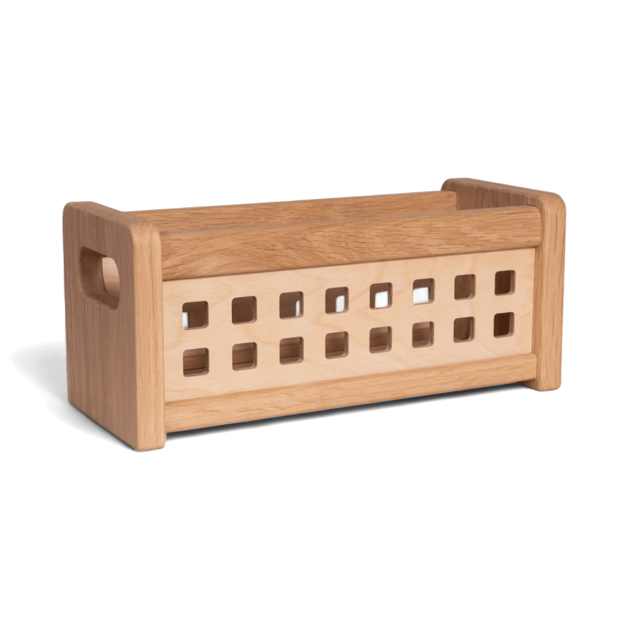 The Mini Caddy Countertop Storage Box (Solid Oak)