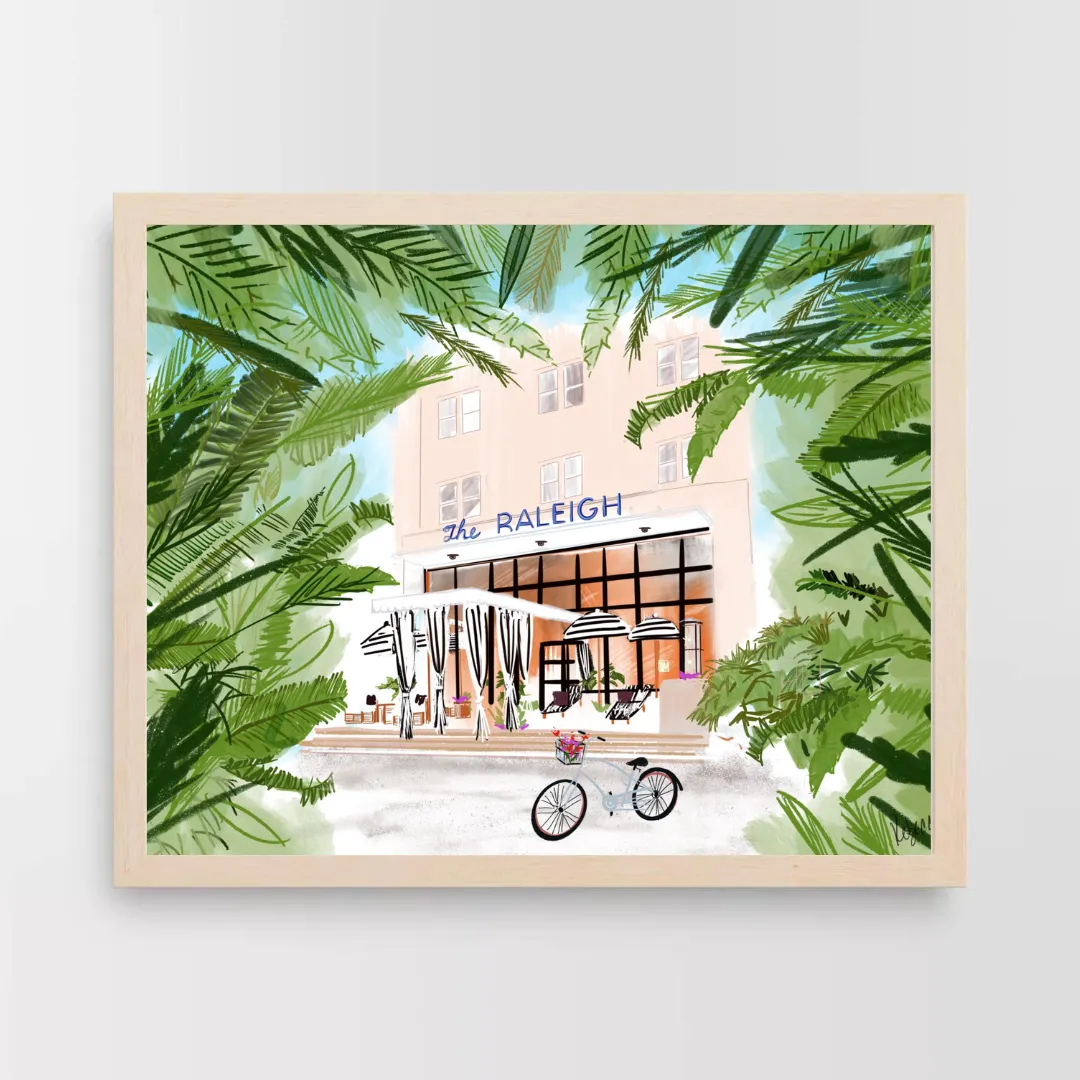 THE RALEIGH, MIAMI - Art Print