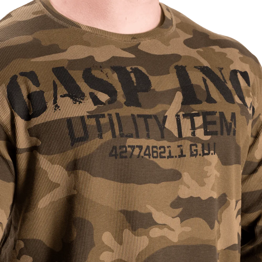 Thermal Gym Sweater - Green Camoprint