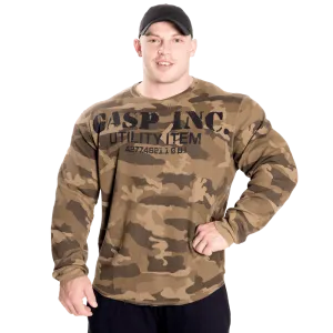Thermal Gym Sweater - Green Camoprint