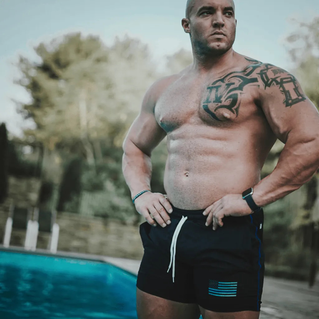 Thin Blue Line Swim Trunks