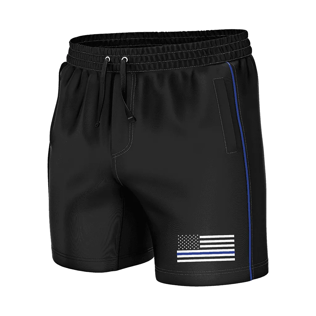 Thin Blue Line Swim Trunks