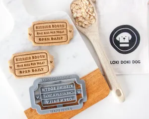 Ticket for a Kissing Booth - Dog Biscuit Cookie Cutter
