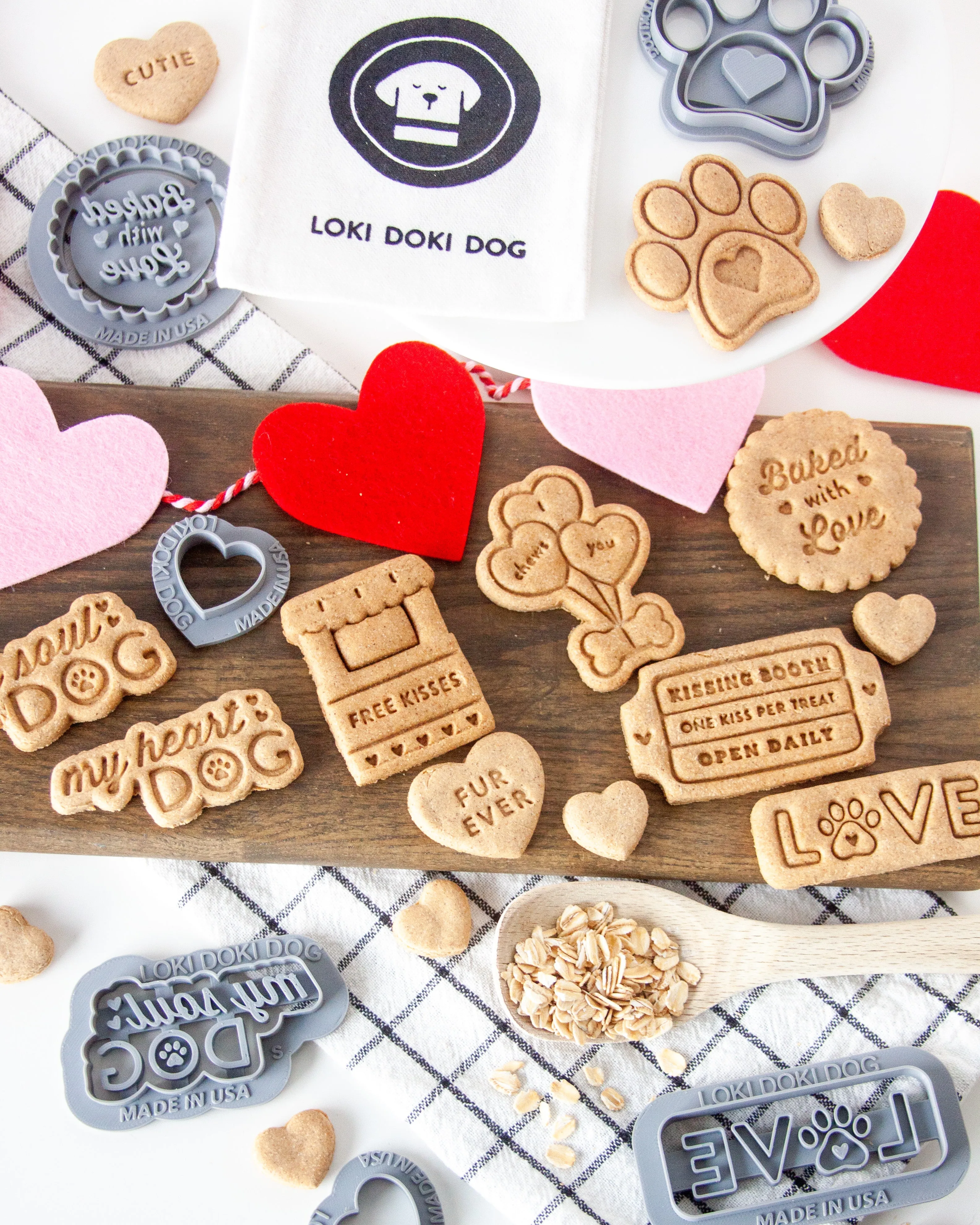 Ticket for a Kissing Booth - Dog Biscuit Cookie Cutter