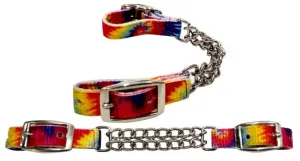 Tie Dye Fully adjustable double end chain nylon curb chain