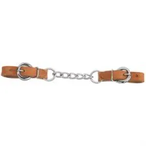 TK30-1345 Chin/Curb Strap Single Chain - Leather