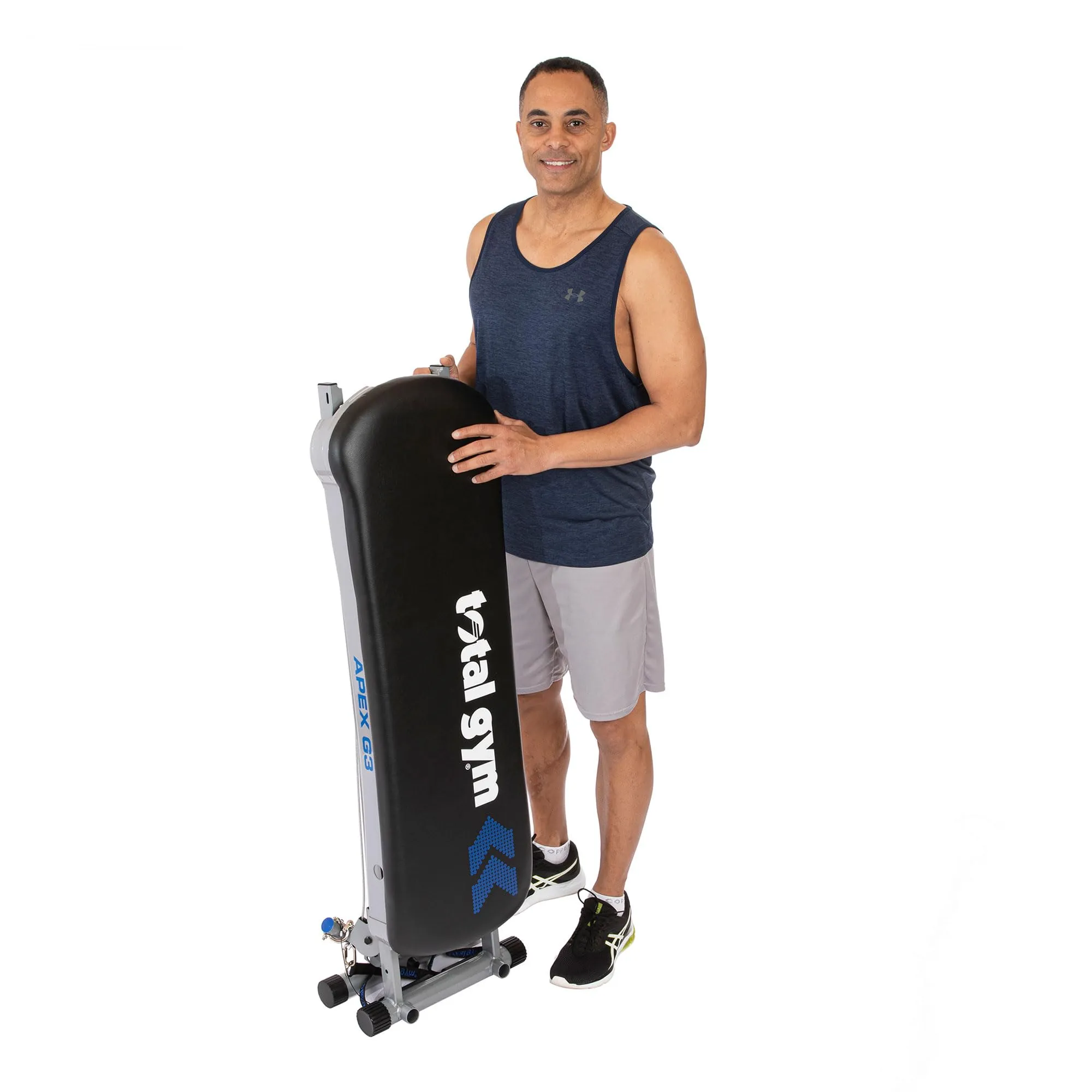 Total Gym APEX G3 Home Gym with Compact Design, Full Body Workout System for Home Fitness with 8 Levels of Resistance and Attachments, Black