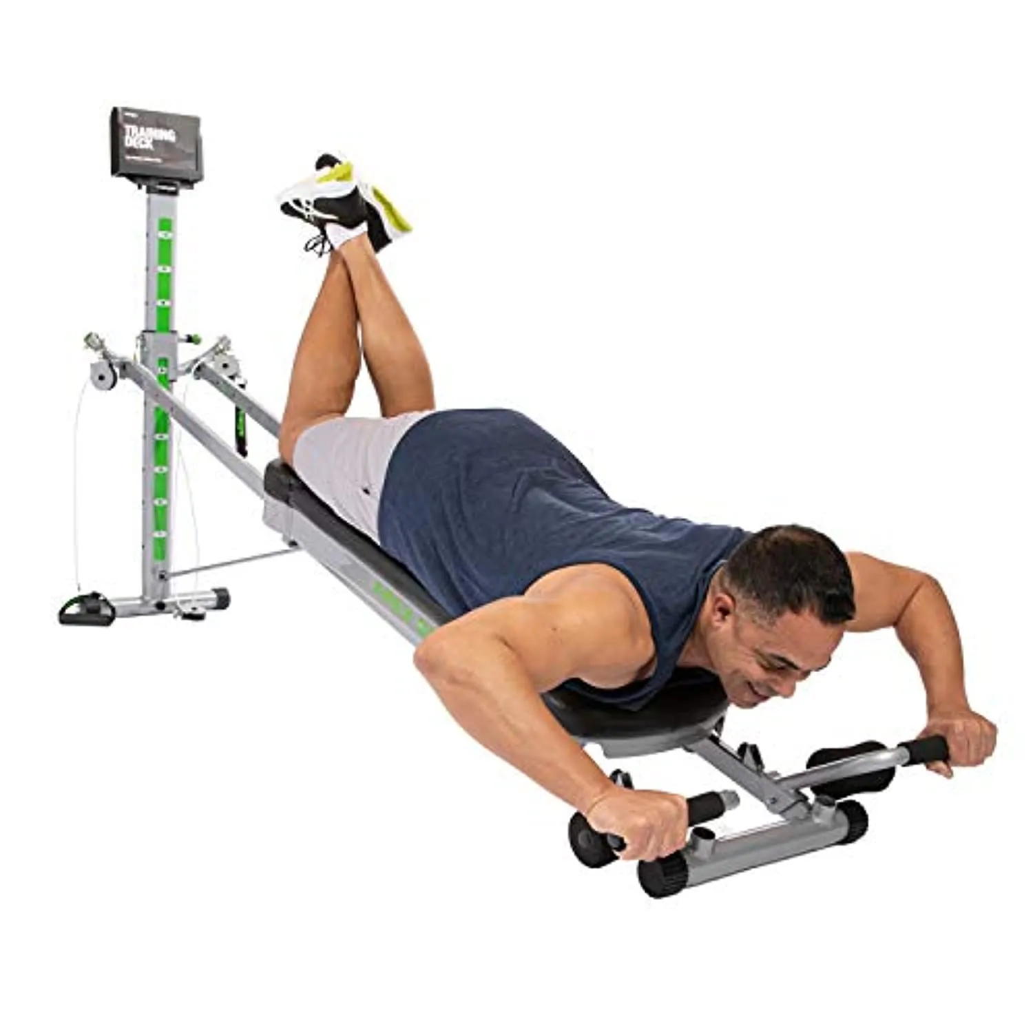 Total Gym APEX Versatile Indoor Home Workout Total Body Strength Training Fitness Equipment with up to 10 Levels of Resistance and Attachments