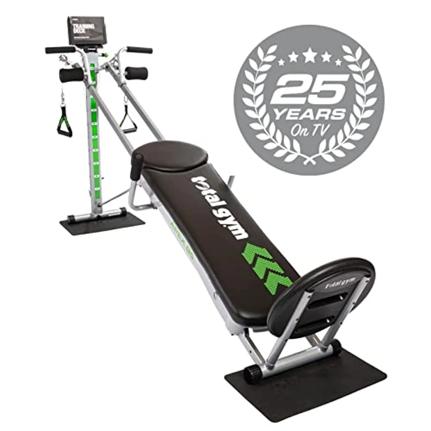 Total Gym APEX Versatile Indoor Home Workout Total Body Strength Training Fitness Equipment with up to 10 Levels of Resistance and Attachments