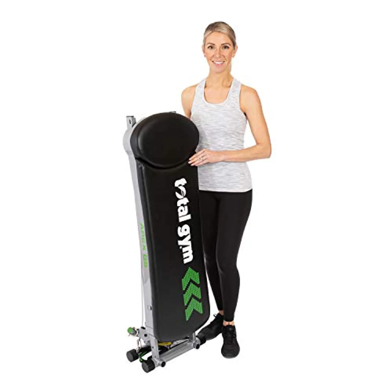 Total Gym APEX Versatile Indoor Home Workout Total Body Strength Training Fitness Equipment with up to 10 Levels of Resistance and Attachments