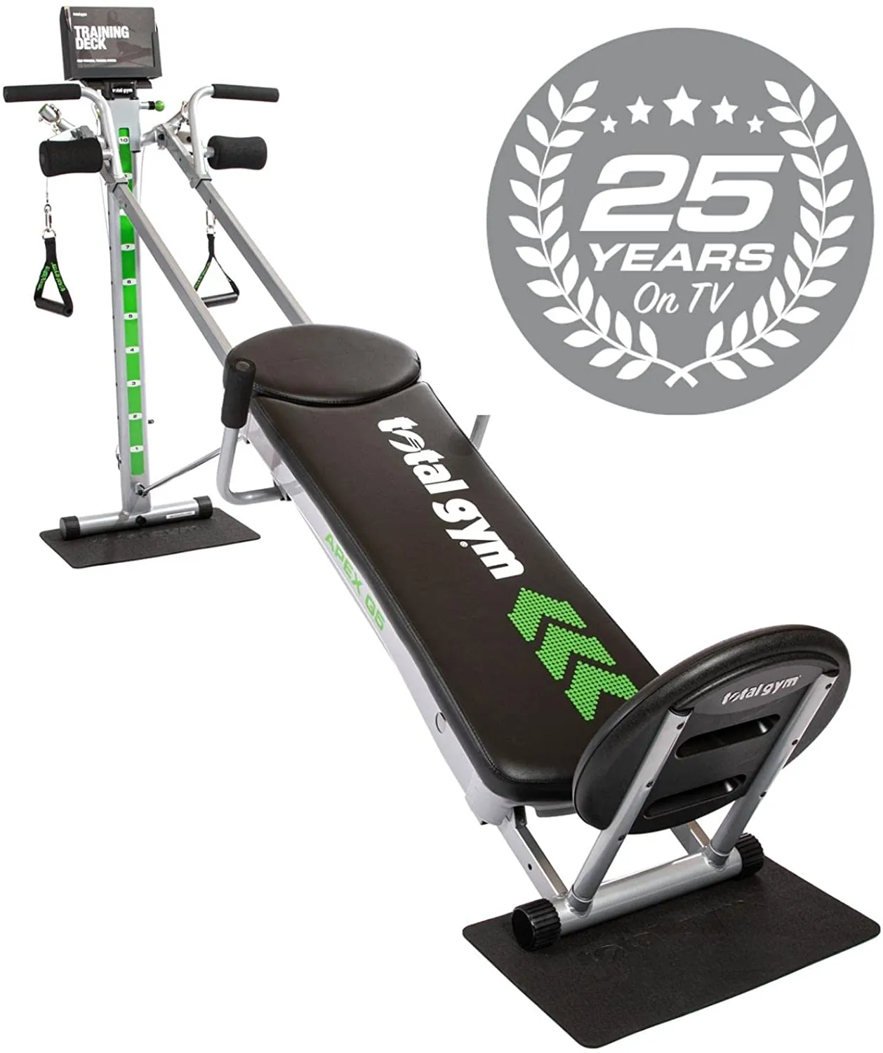 Total Gym APEX Versatile Indoor Home Workout Total Body Strength Training Fitness Equipment with up to 10 Levels of Resistance and Attachments
