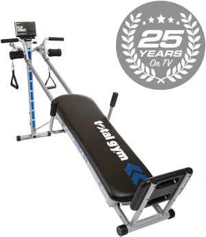 Total Gym APEX Versatile Indoor Home Workout Total Body Strength Training Fitness Equipment with up to 10 Levels of Resistance and Attachments