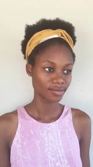 Turban: Mustard Dot