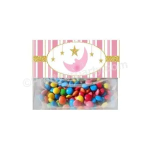 Twinkle Girl Baby Shower Treat Bag Toppers