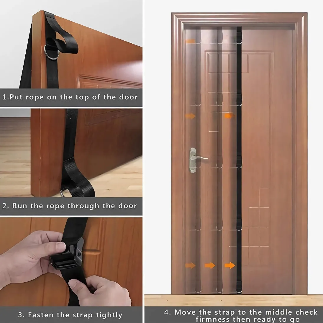 Upgrade Door Anchor Strap for Resistance Bands: Portable Gym Attachment