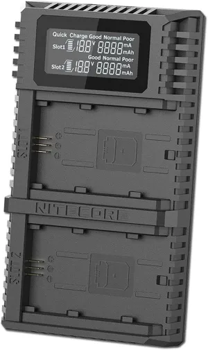 USN4 Pro Digital Quickcharge 2.0 USB Battery Charger Compatible with Sony NP-FZ100 Batteries