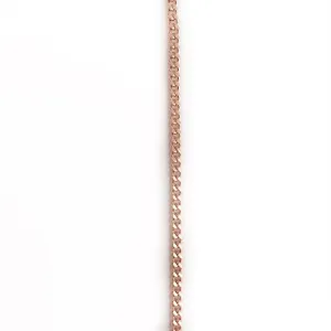 Very Small Rose Gold Curb (Cuban) Link Chain by the Inch (#717RG)