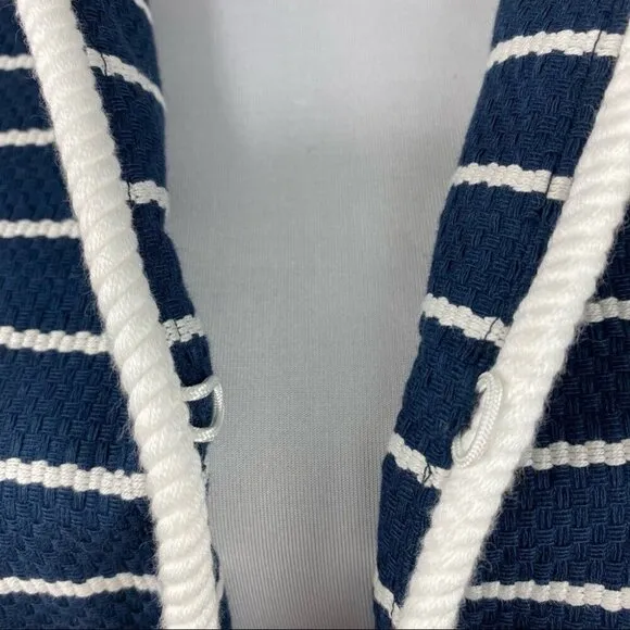 Vineyard Vines Women's NWT Blue Ocean Blvd Cotton Striped Designer Blazer 4/C34