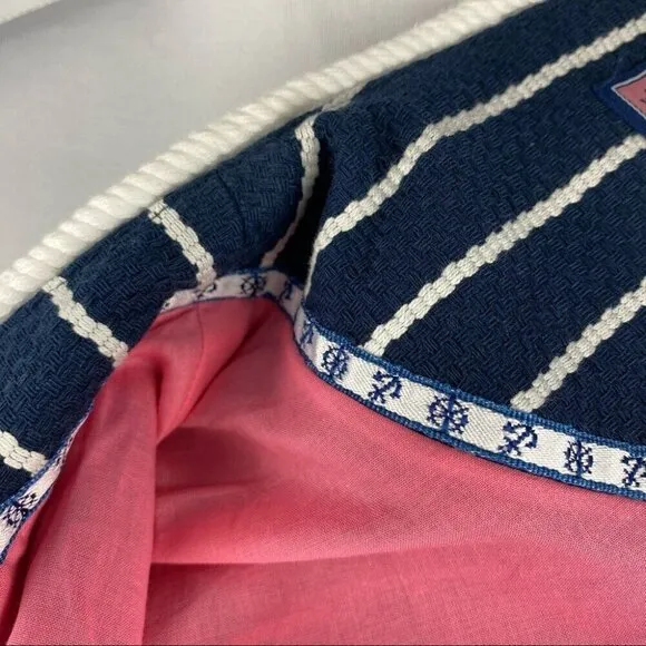 Vineyard Vines Women's NWT Blue Ocean Blvd Cotton Striped Designer Blazer 4/C34