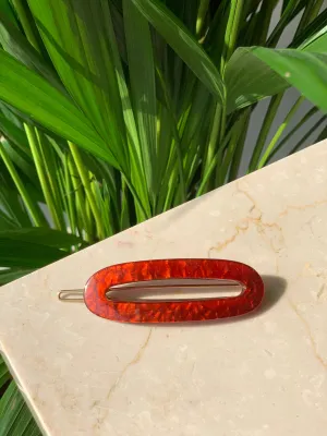 Vintage 01 Handmade Hair Clip Red