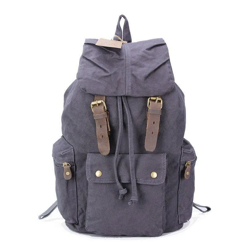 Vintage Cotton Canvas Rucksack Backpack
