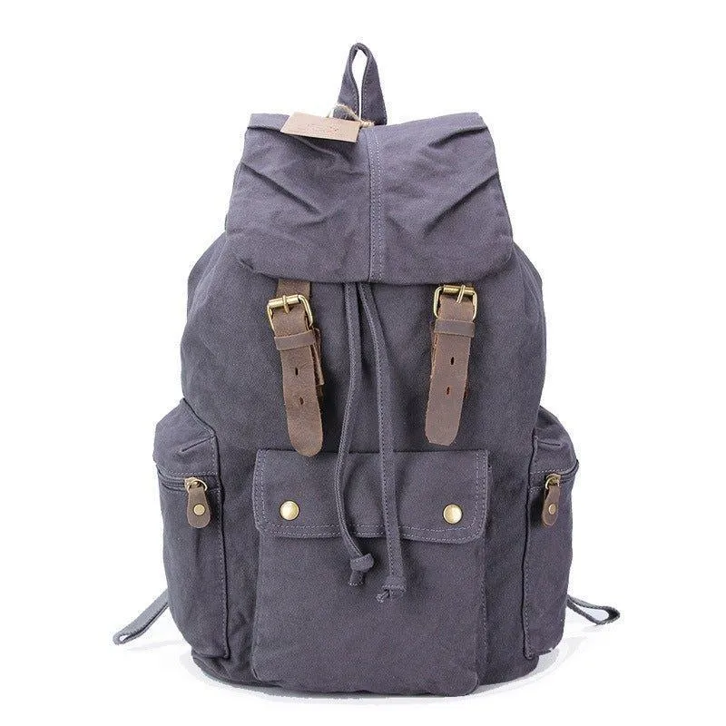 Vintage Cotton Canvas Rucksack Backpack