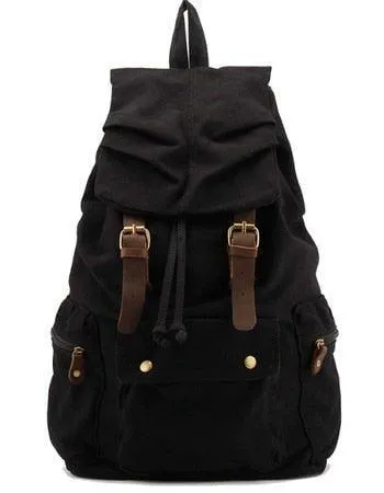 Vintage Cotton Canvas Rucksack Backpack
