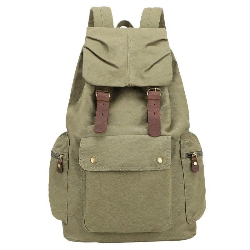 Vintage Cotton Canvas Rucksack Backpack