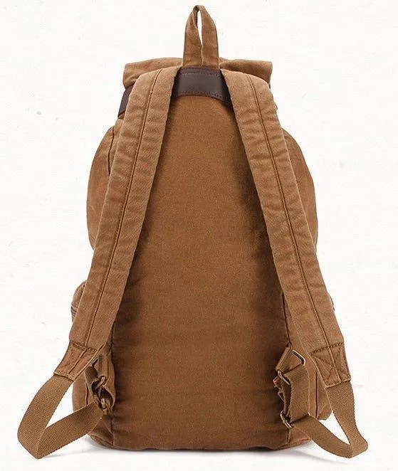Vintage Cotton Canvas Rucksack Backpack