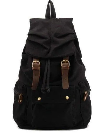 Vintage Cotton Canvas Rucksack Backpack
