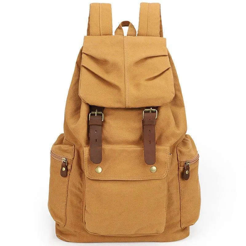 Vintage Cotton Canvas Rucksack Backpack