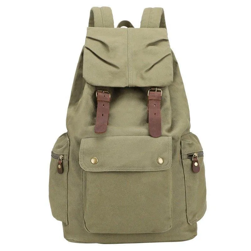 Vintage Cotton Canvas Rucksack Backpack