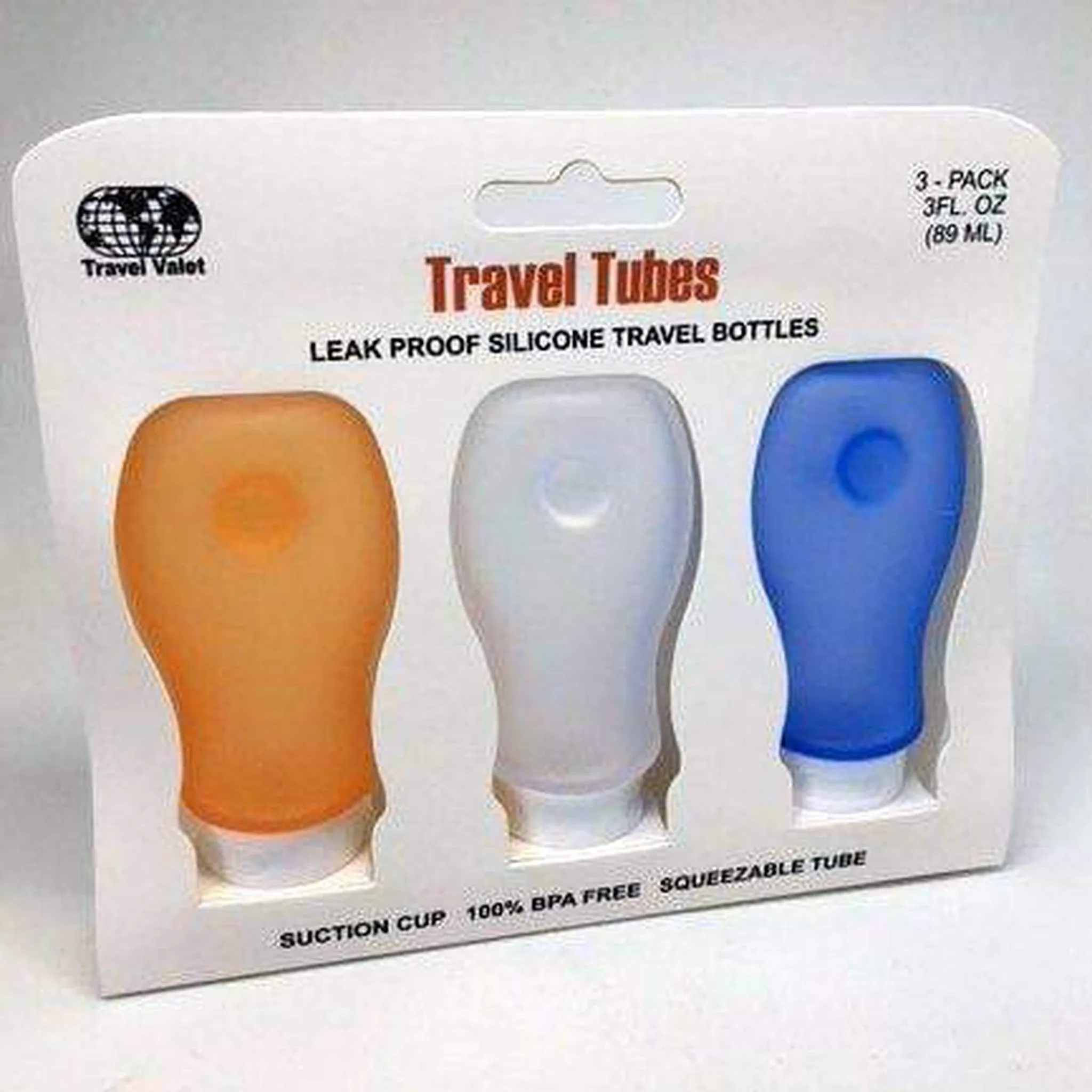 Voltage Valet Leak Proof Silicone Travel Bottles - 3 Pack of 1.25 oz