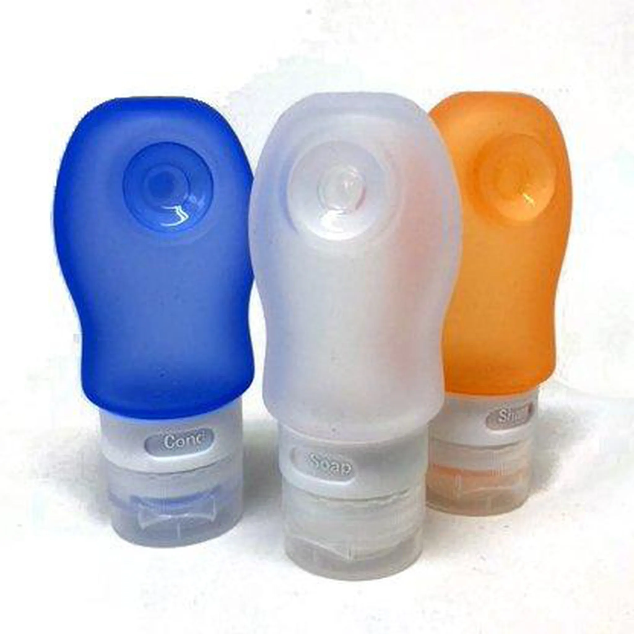 Voltage Valet Leak Proof Silicone Travel Bottles - 3 Pack of 1.25 oz