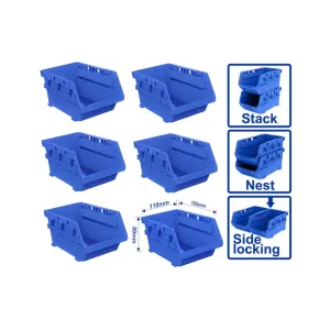Wadfow 6 Pieces Modular Storage Bin Set - WTB8336