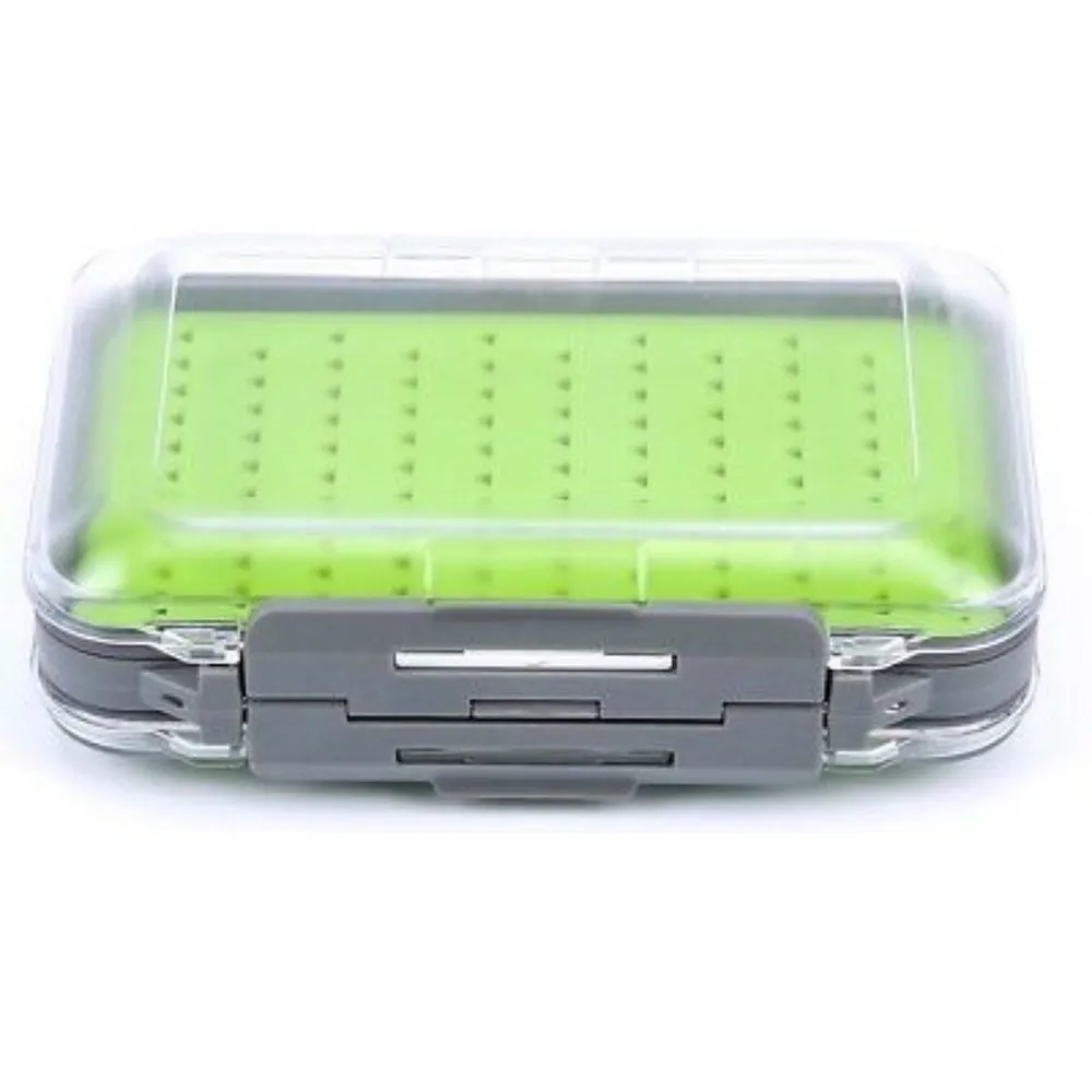 Waterproof double-sided Jig/Fly box with silicone insert