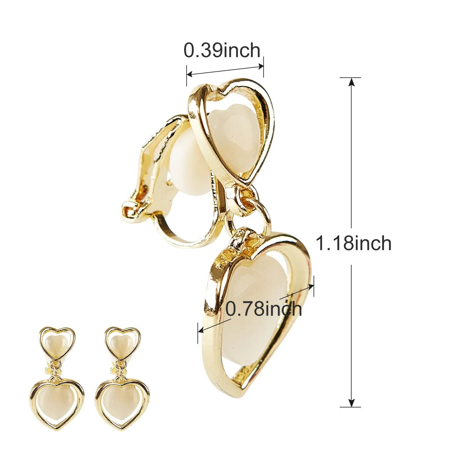 Women Costume Accessories Red Bow Headband Heart Choker Clip on Earrings Girls Cosplay Jewelry