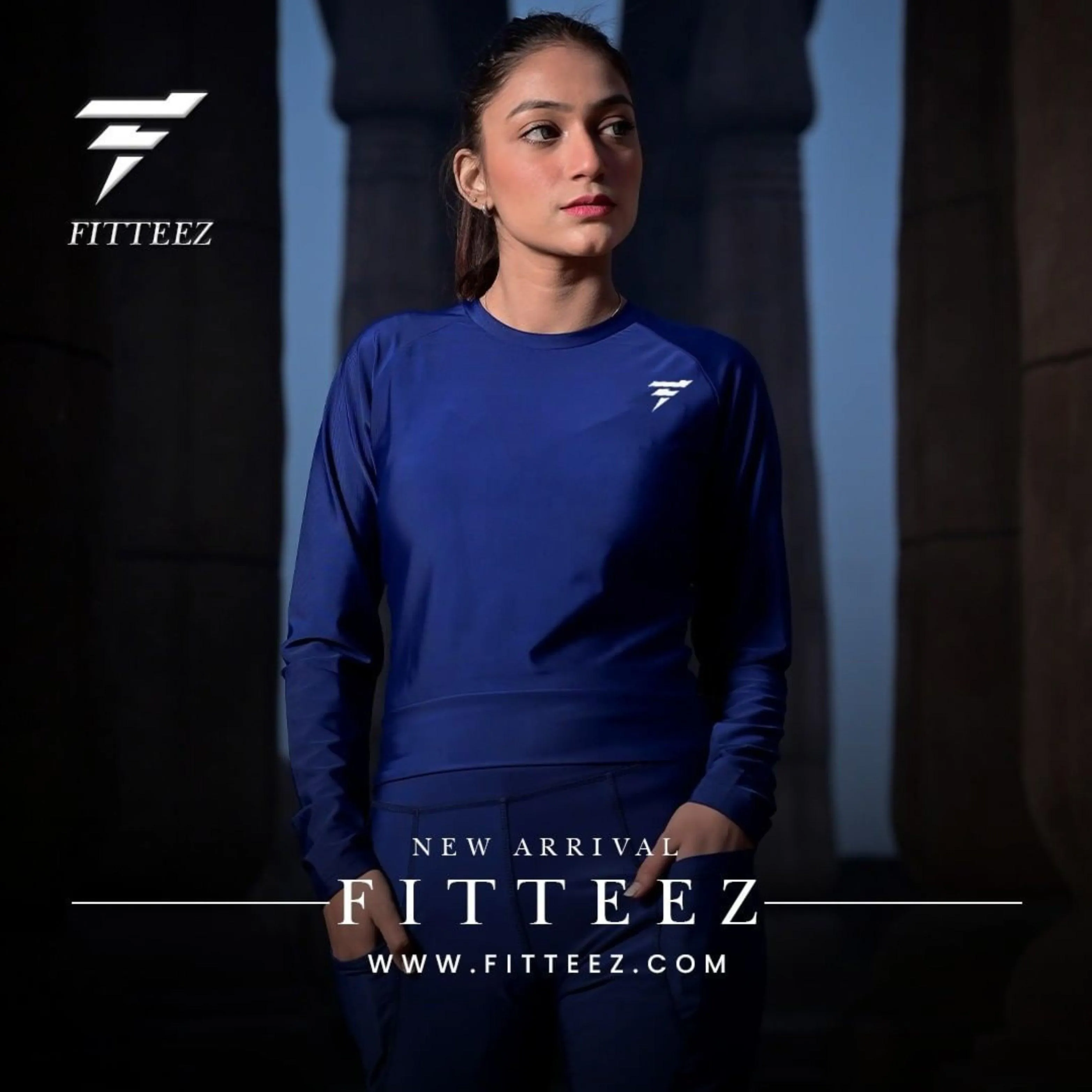 Women's Navy Trendy Tracksuit