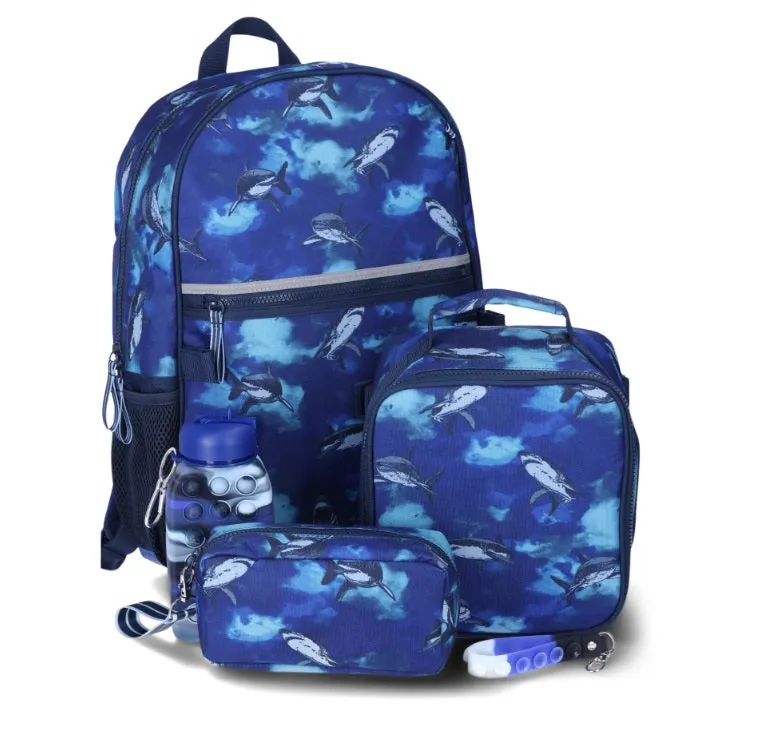 Wonder Nation Kids’ 17" Laptop Backpack and Lunch Bag Set, 5-Piece,