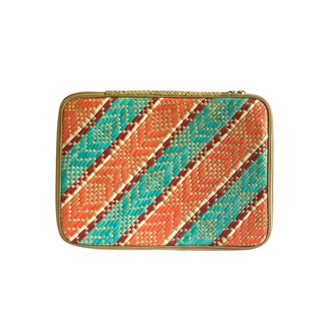 Woven Abre Tikog Grass Laptop Sleeve in Amakan