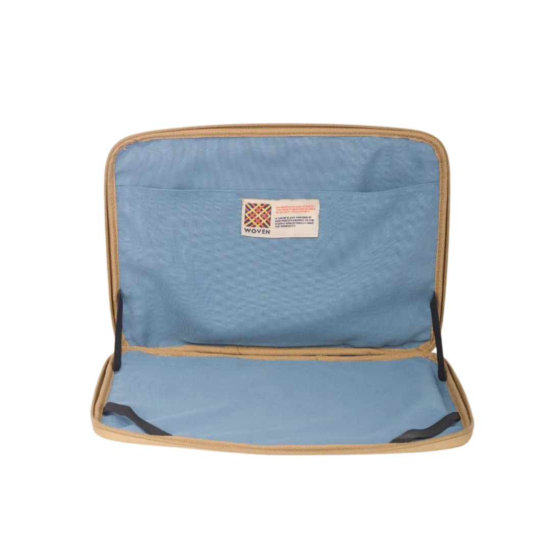Woven Abre Tikog Grass Laptop Sleeve in Amakan