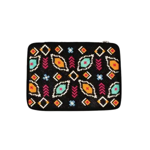 Woven Abre Tikog Grass Laptop Sleeve in Fiesta