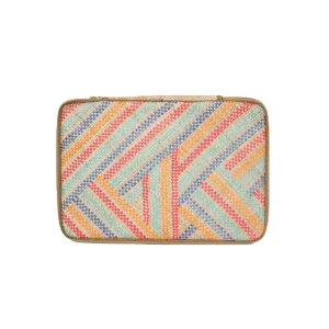 Woven Abre Tikog Grass Laptop Sleeve in Layunin
