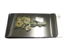Yellow Toned Sunflower Money Clip