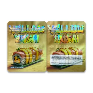 Yellow Zushi Mylar Bag 3.5 Grams