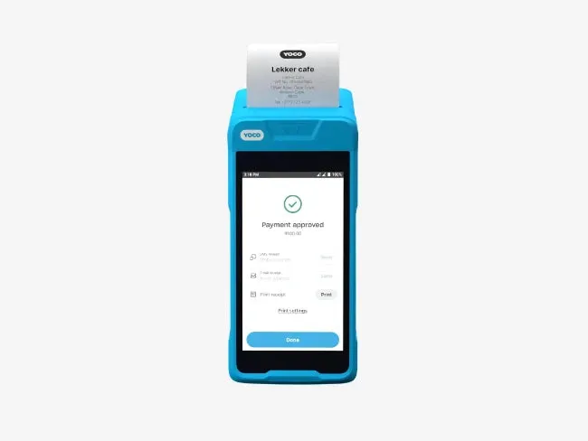 Yoco Khumo Print Card Machine