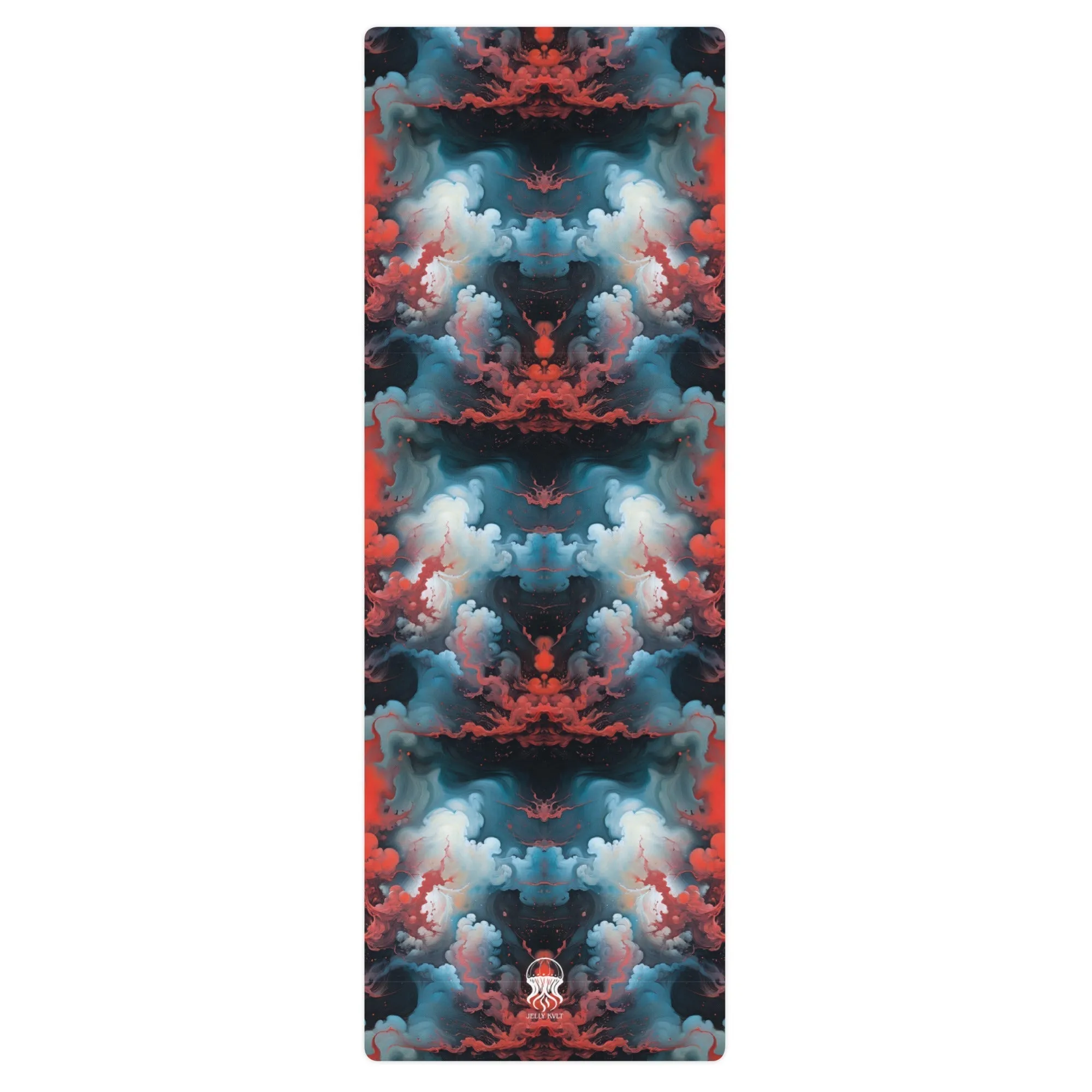 Yoga mat - Ethereal Crimson Flow - Light