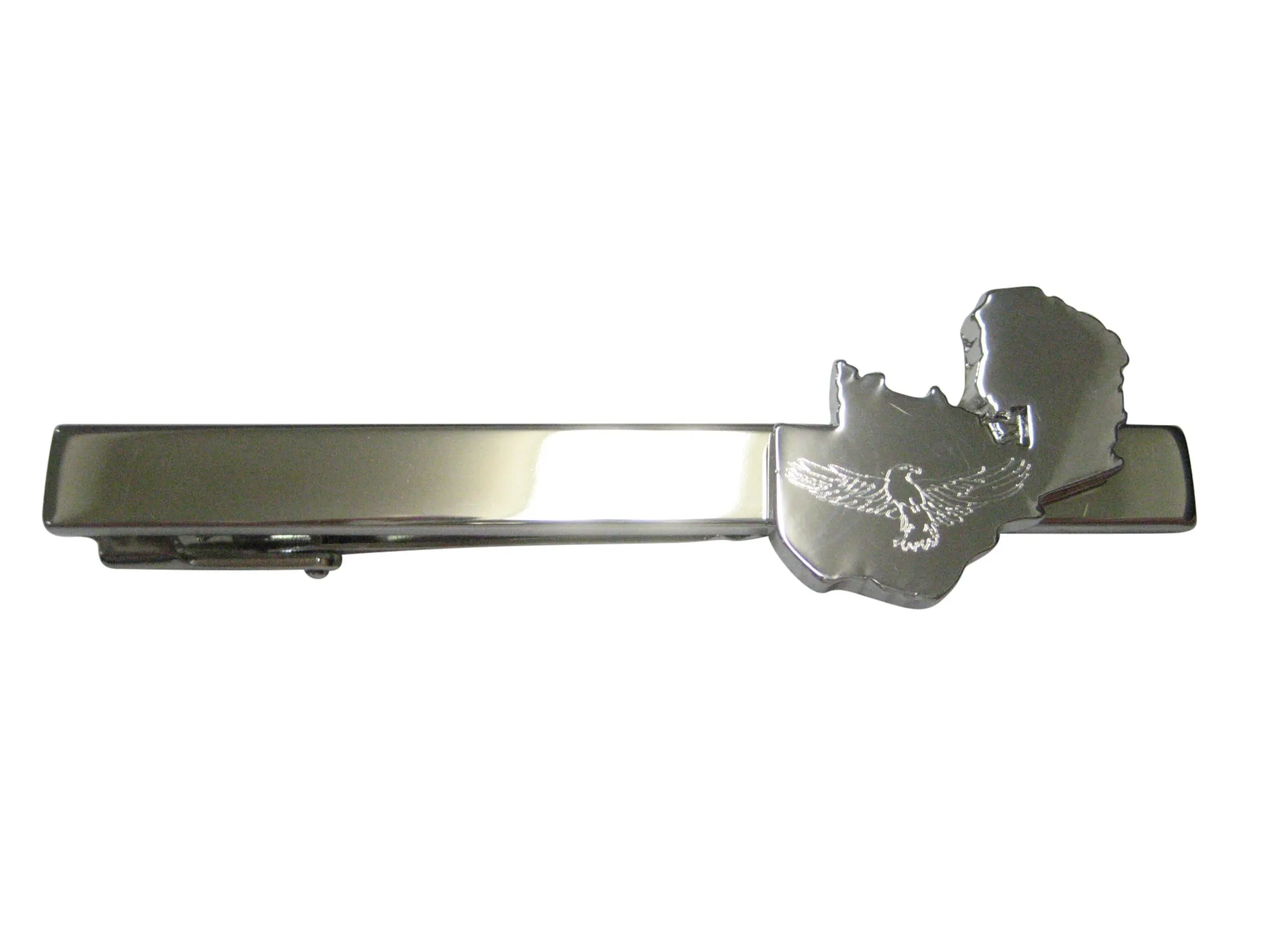 Zambia Map Shape and Flag Design Tie Clip
