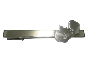Zambia Map Shape and Flag Design Tie Clip